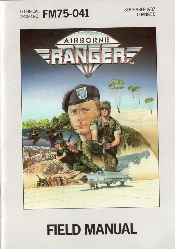 Manual for Airborne Ranger (Commodore 64) (Horizontal version): Font