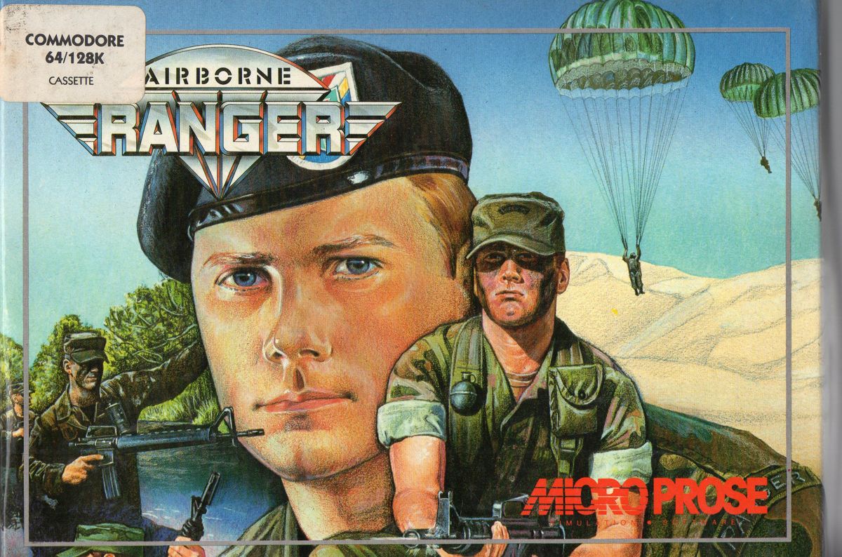 Front Cover for Airborne Ranger (Commodore 64) (Horizontal version)