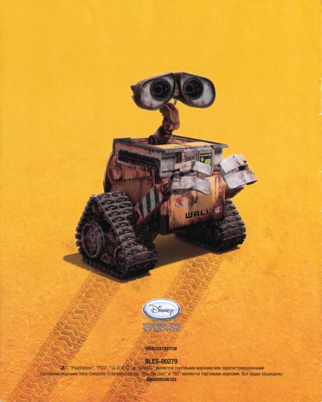 Manual for Disney•Pixar Wall-E (PlayStation 3) (Re-release): Back