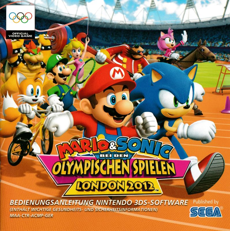 Mario & Sonic at the London 2012 Olympic Games cover or packaging material MobyGames
