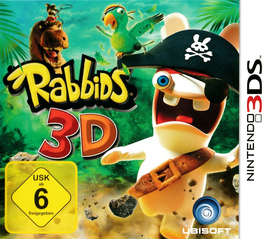 Front Cover for Rabbids: Travel in Time 3D (Nintendo 3DS)