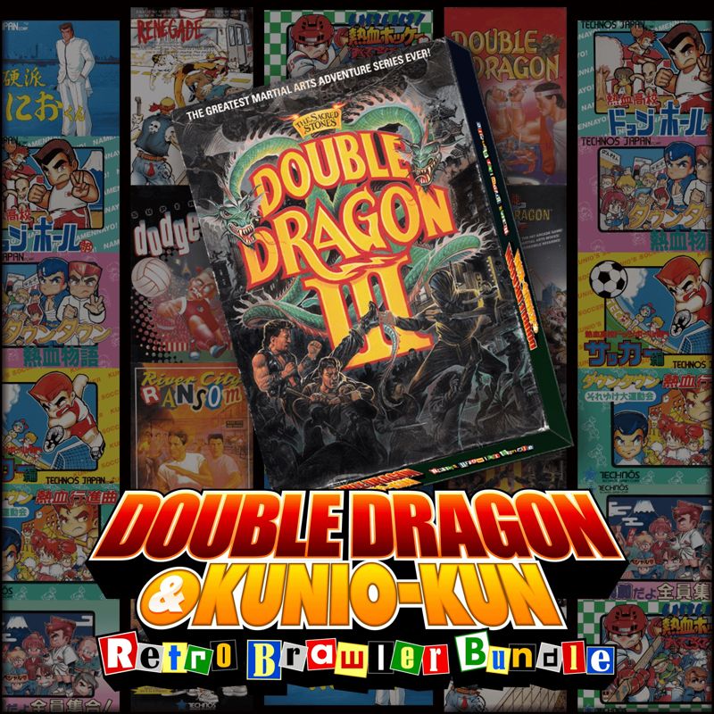 Front Cover for Double Dragon III: The Sacred Stones (PlayStation 4) (download release)