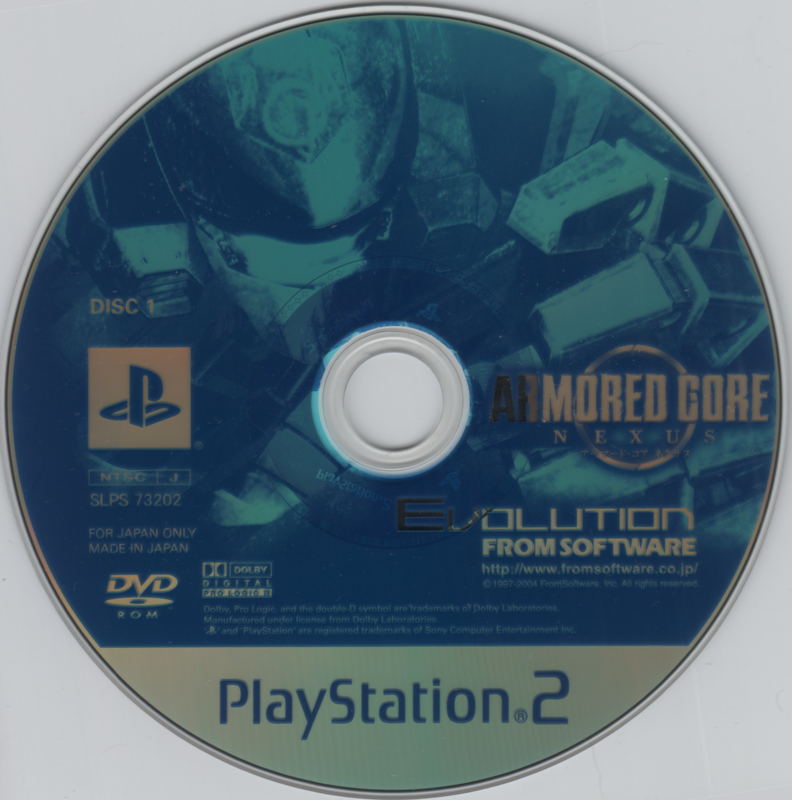 Media for Armored Core: Nexus (PlayStation 2) (PlayStation 2 the Best release): Disc 1