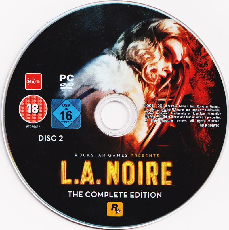 Media for L.A. Noire: The Complete Edition (Windows): Disc 2