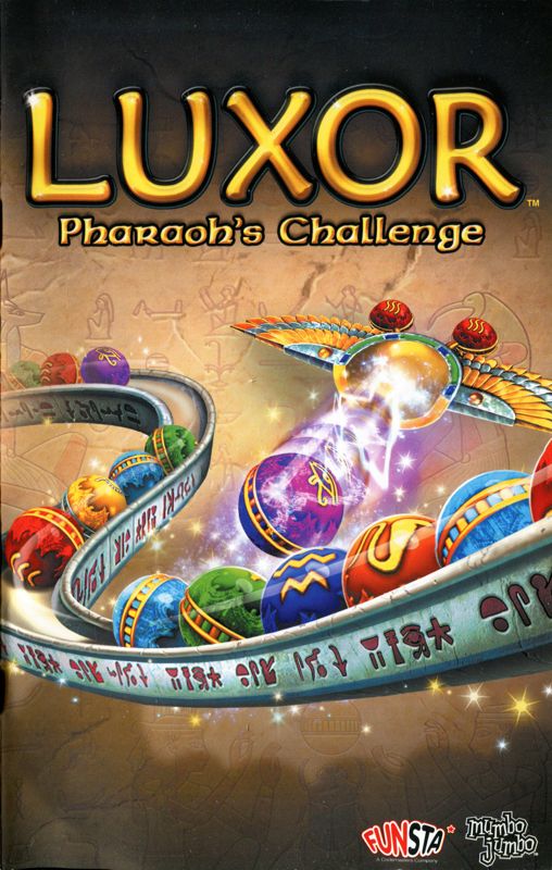 Manual for Luxor: Pharaoh's Challenge (PlayStation 2): Front
