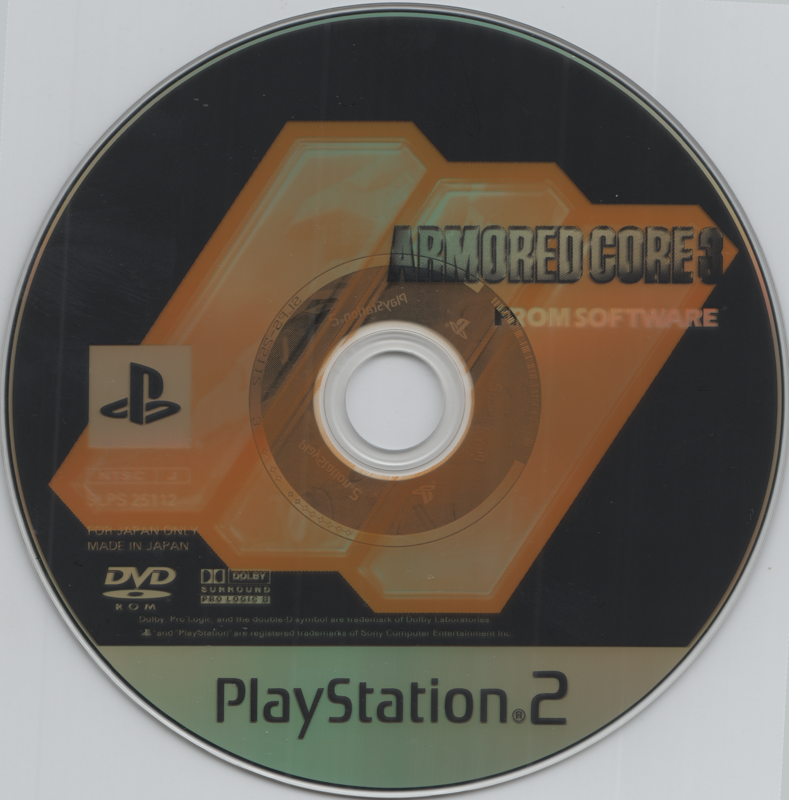 Media for Armored Core 3 (PlayStation 2)