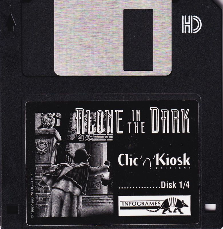 Media for Alone in the Dark (DOS) (Clic'n'Kiosk release): Disk 1