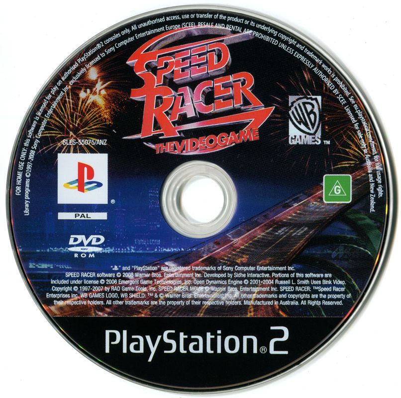 Media for Speed Racer: The Videogame (PlayStation 2)