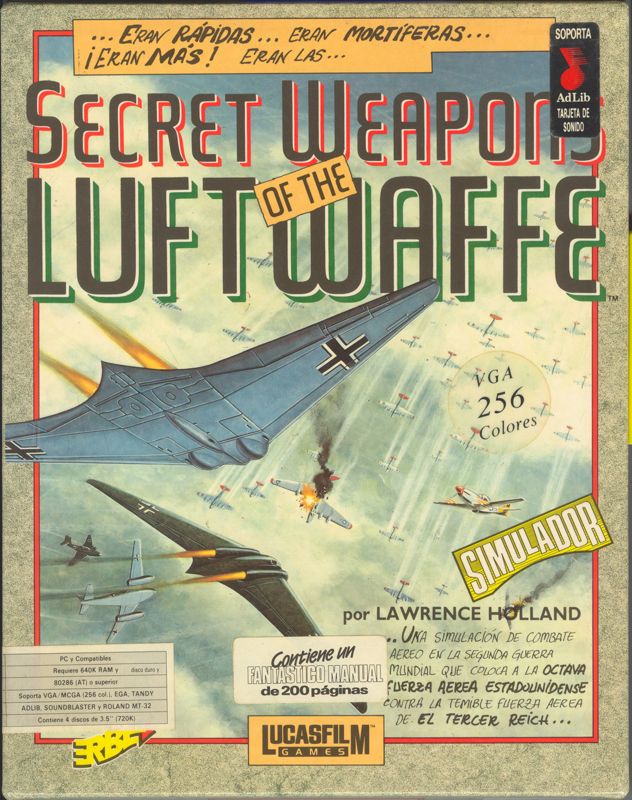 Front Cover for Secret Weapons of the Luftwaffe (DOS)