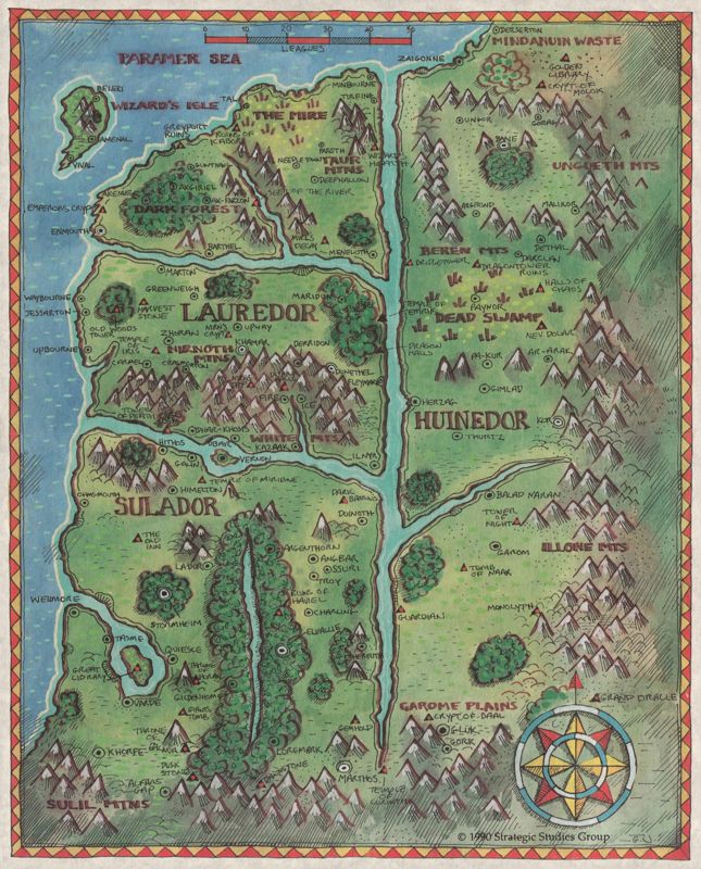 Map for Warlords (DOS) (5.25" Disk Version)