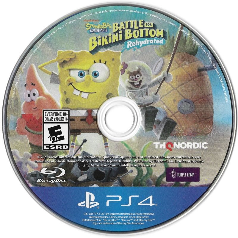 Media for SpongeBob SquarePants: Battle for Bikini Bottom - Rehydrated (PlayStation 4)