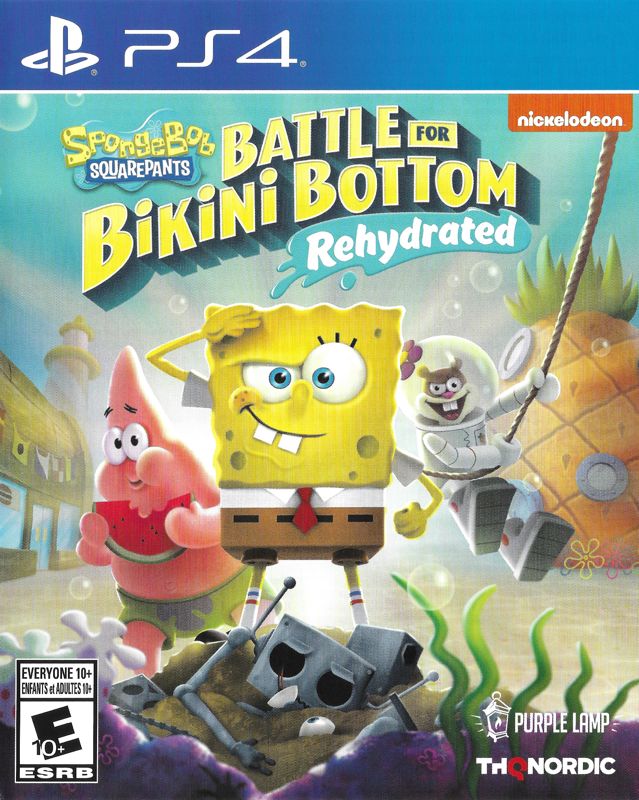 Front Cover for SpongeBob SquarePants: Battle for Bikini Bottom - Rehydrated (PlayStation 4)