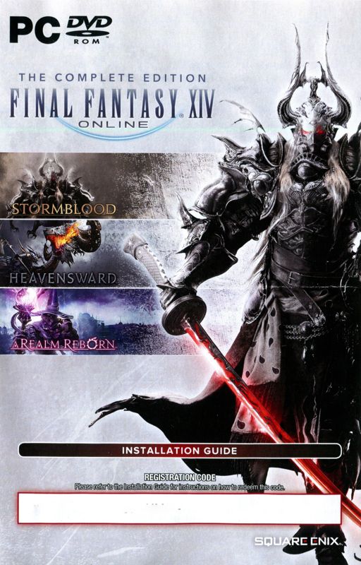 Extras for Final Fantasy XIV Online: Complete Edition (Windows): Installation flyer - front