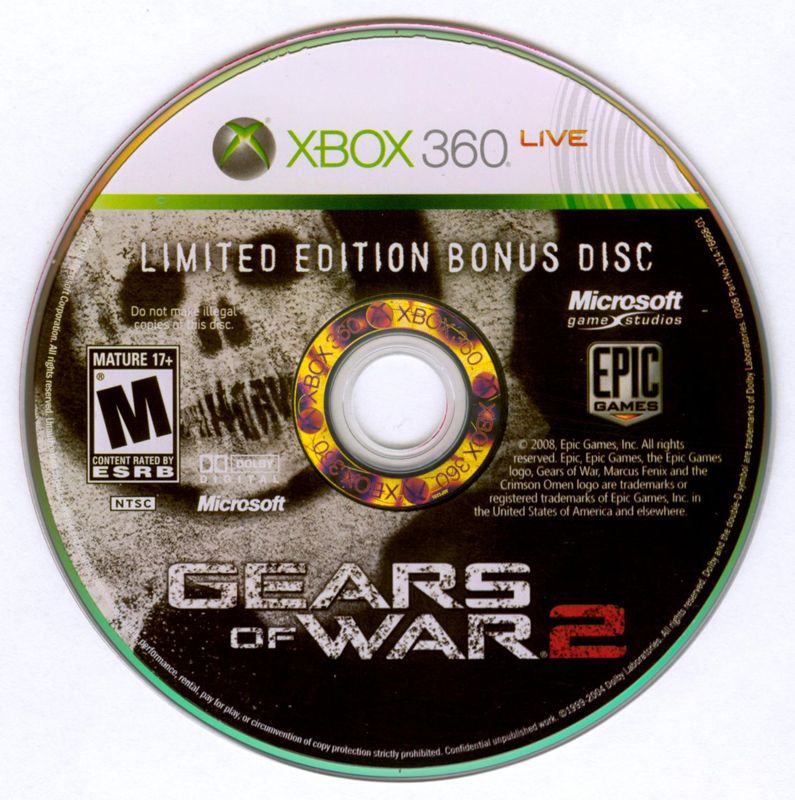 Extras for Gears of War 2 (Limited Edition) (Xbox 360): Bonus disc