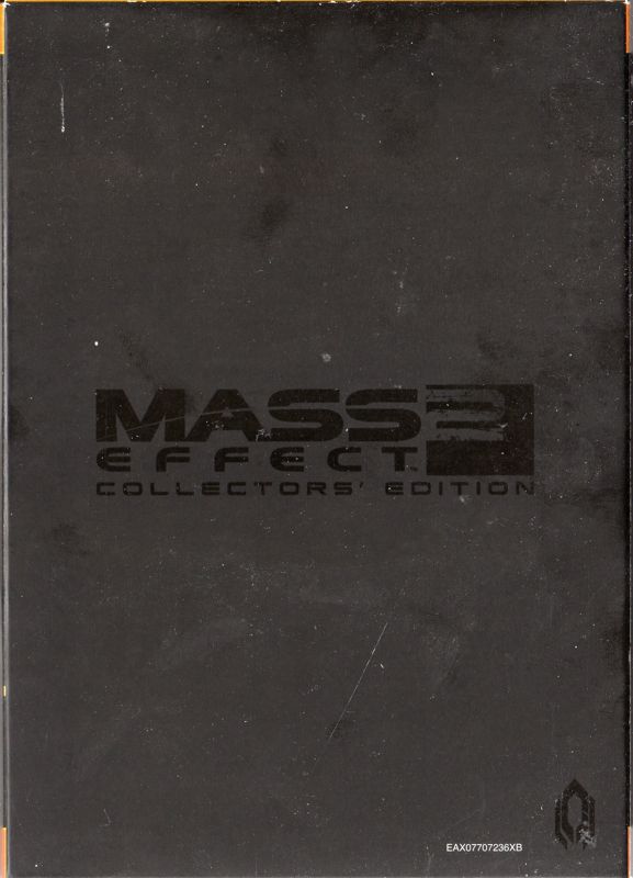 Extras for Mass Effect 2 (Collector's Edition) (Xbox 360) (European English release): Box holding the physical extra's - back