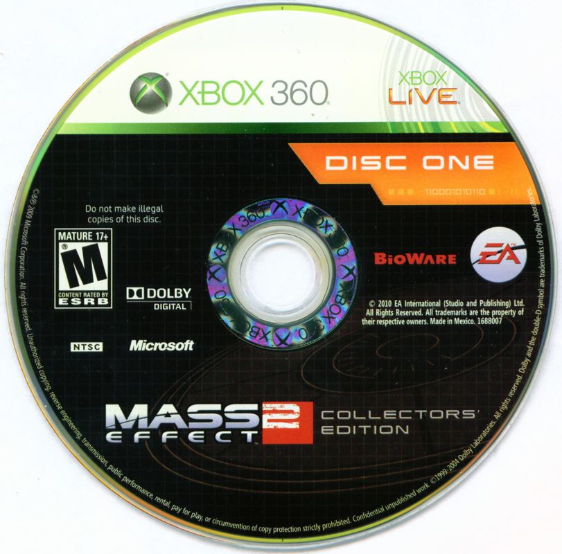 Media for Mass Effect 2 (Collector's Edition) (Xbox 360): Disc 1