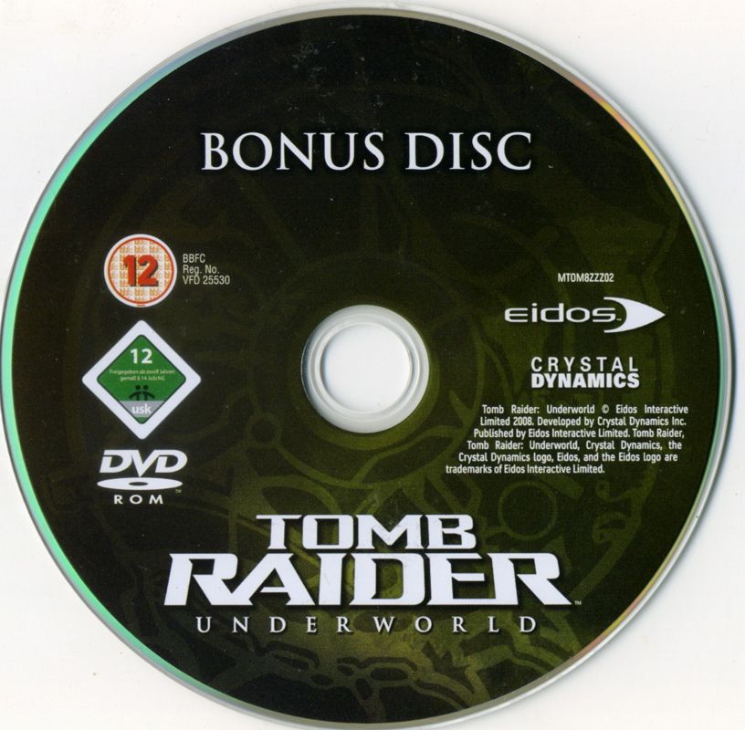 Extras for Tomb Raider: Underworld (Limited Edition) (Xbox 360): Bonus disc