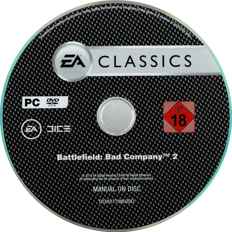 Media for Battlefield: Bad Company 2 (Windows) (EA Classics release)