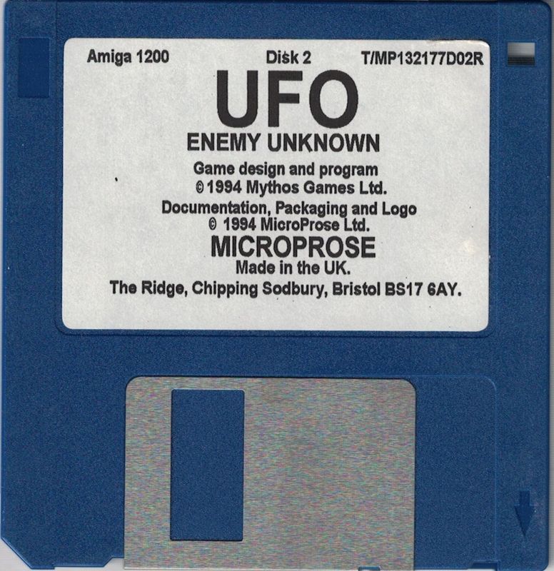 Media for X-COM: UFO Defense (Amiga) (Amiga 1200 version): Disk 2 of 4