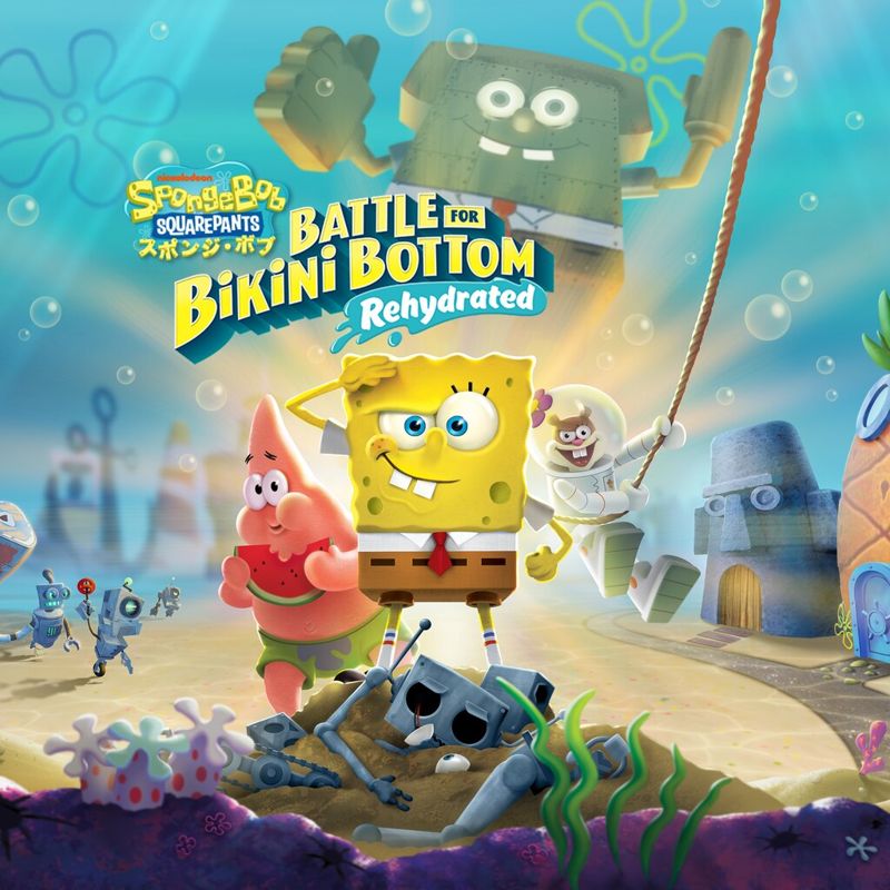 Front Cover for SpongeBob SquarePants: Battle for Bikini Bottom - Rehydrated (PlayStation 4) (download release)