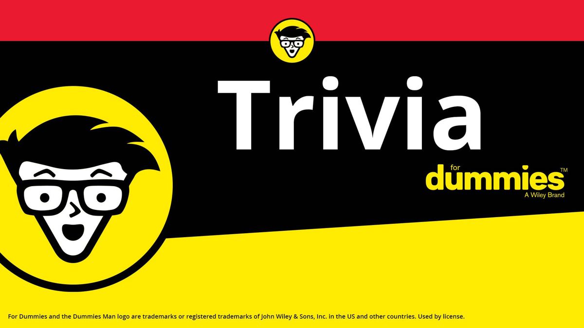 Front Cover for Trivia for Dummies (Nintendo Switch) (download release)