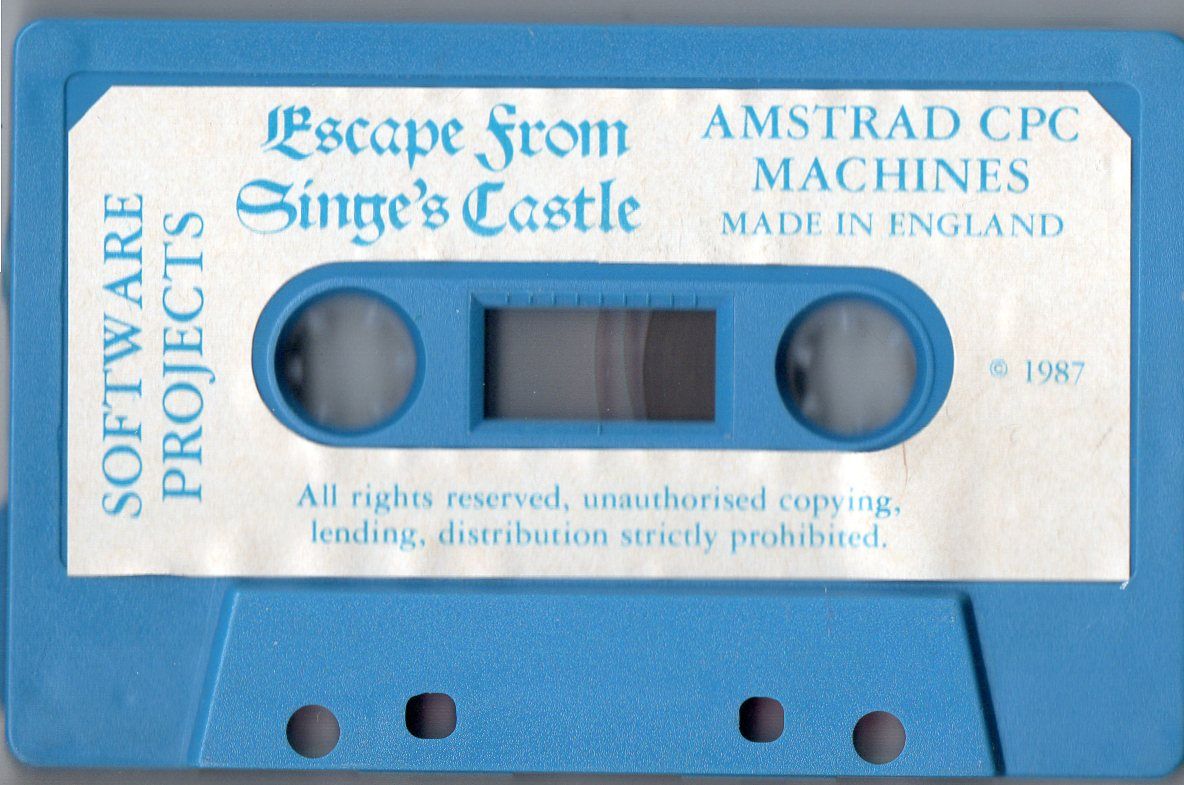 Media for Dragon's Lair Part II: Escape from Singe's Castle (Amstrad CPC)