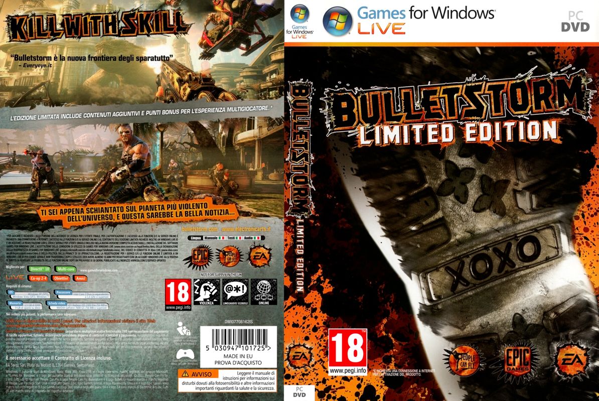 Bulletstorm (Limited Edition) cover or packaging material - MobyGames