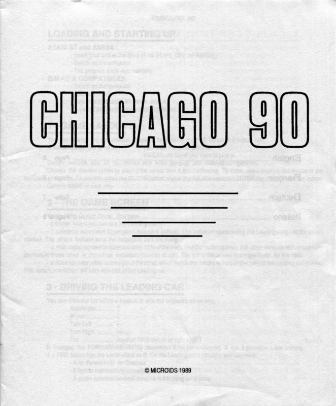 Manual for Chicago 90 (Atari ST)