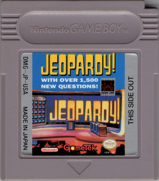 Media for Jeopardy! (Game Boy) (Original release w/ red GameTek logo)
