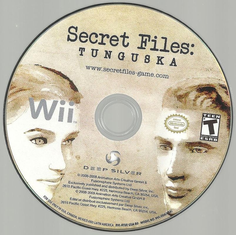 Media for Secret Files: Tunguska (Wii)