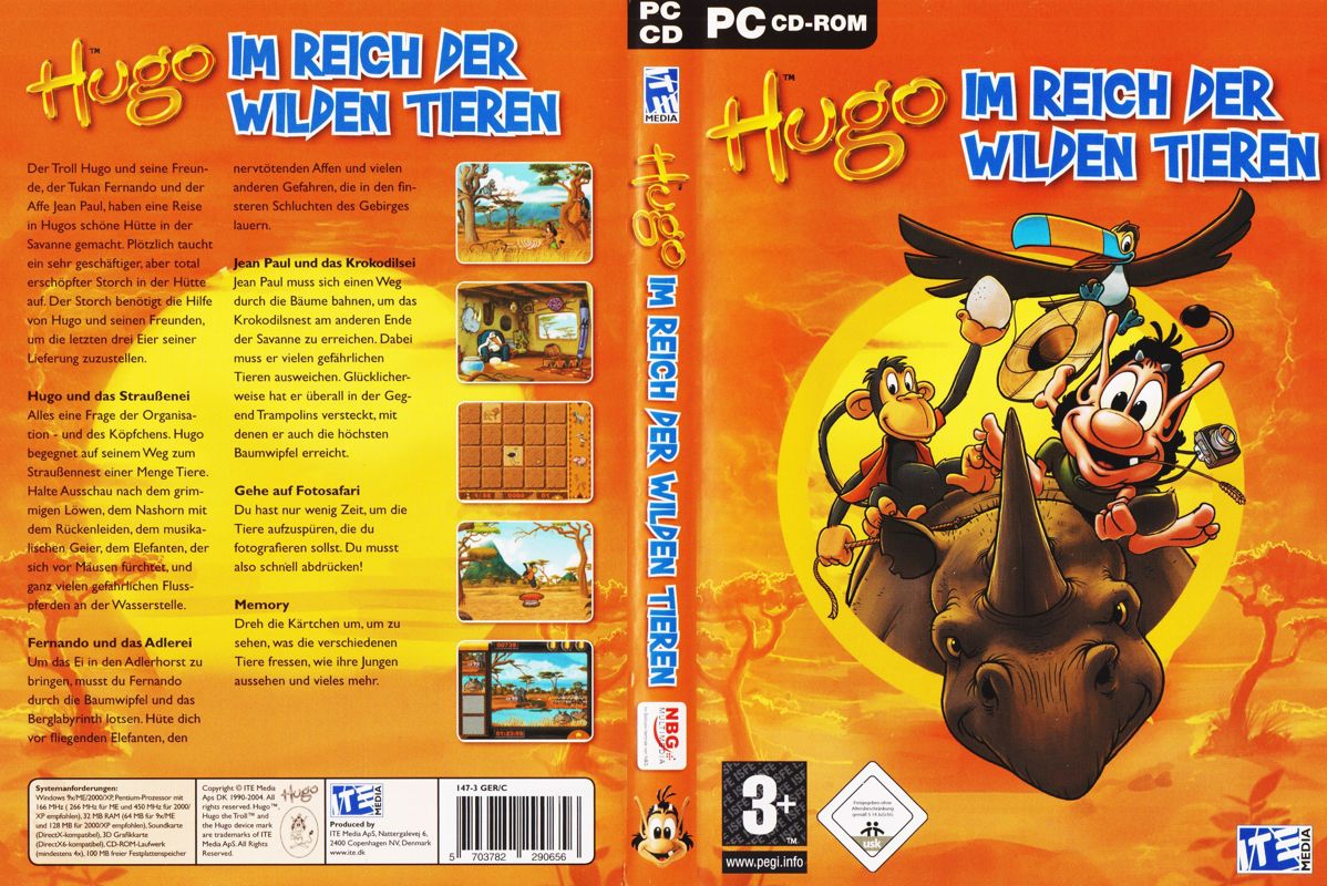 Full Cover for Hugo: Heroes of the Savannah (Windows) (Re-release)