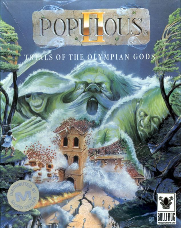 Front Cover for Populous II: Trials of the Olympian Gods (Amiga)