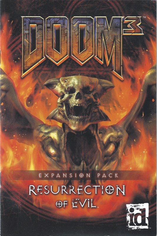 Manual for Doom³: Resurrection of Evil (Windows): Front