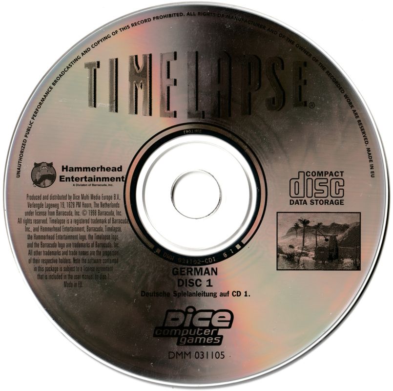 Media for Timelapse (Windows and Windows 3.x) (Dice Multimedia release): Disc 1