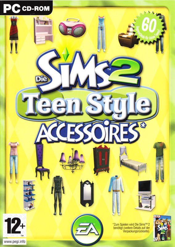 Front Cover for The Sims 2: Teen Style Stuff (Windows)