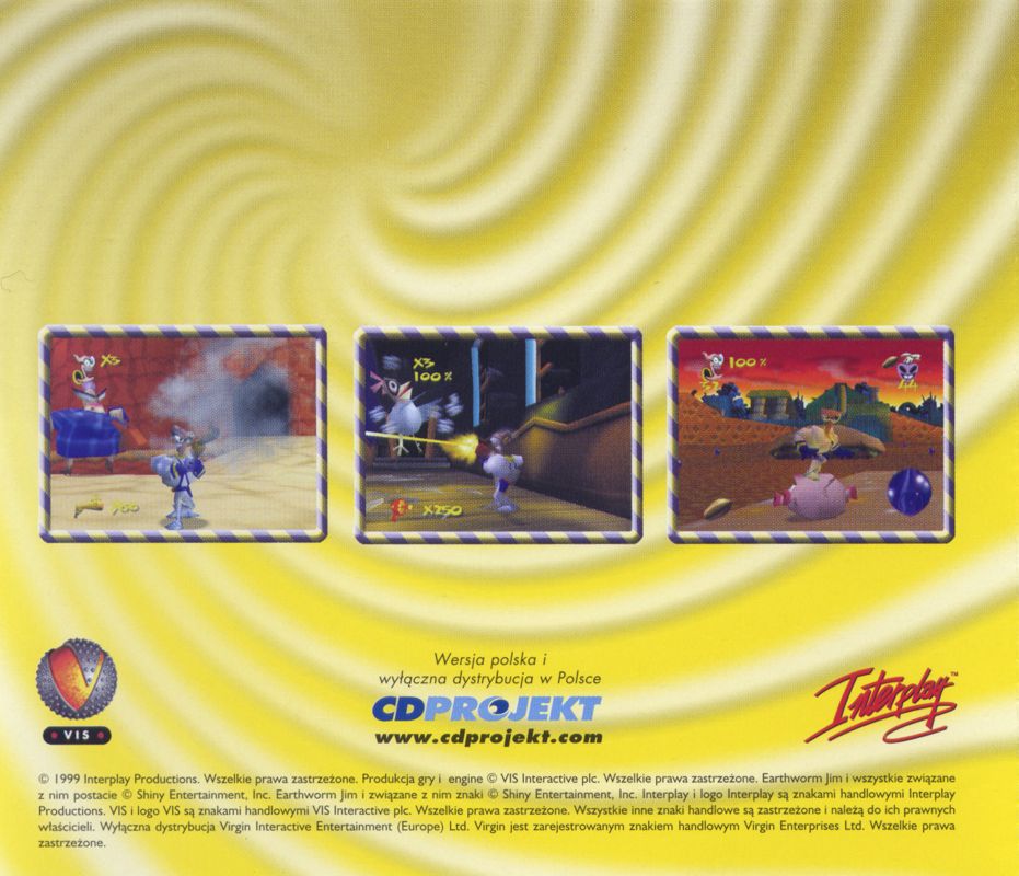 Other for Earthworm Jim 3D (Windows): Jewel Case - Back
