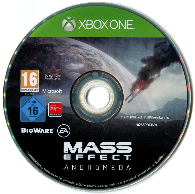 Mass Effect: Andromeda cover or packaging material - MobyGames