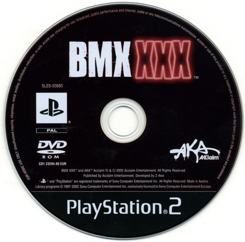 Media for BMX XXX (PlayStation 2)