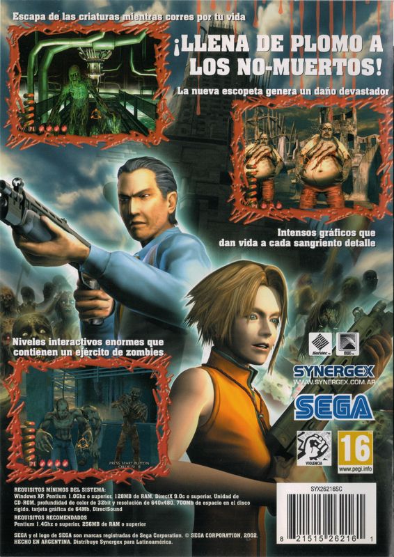 Back Cover for The House of the Dead III (Windows)