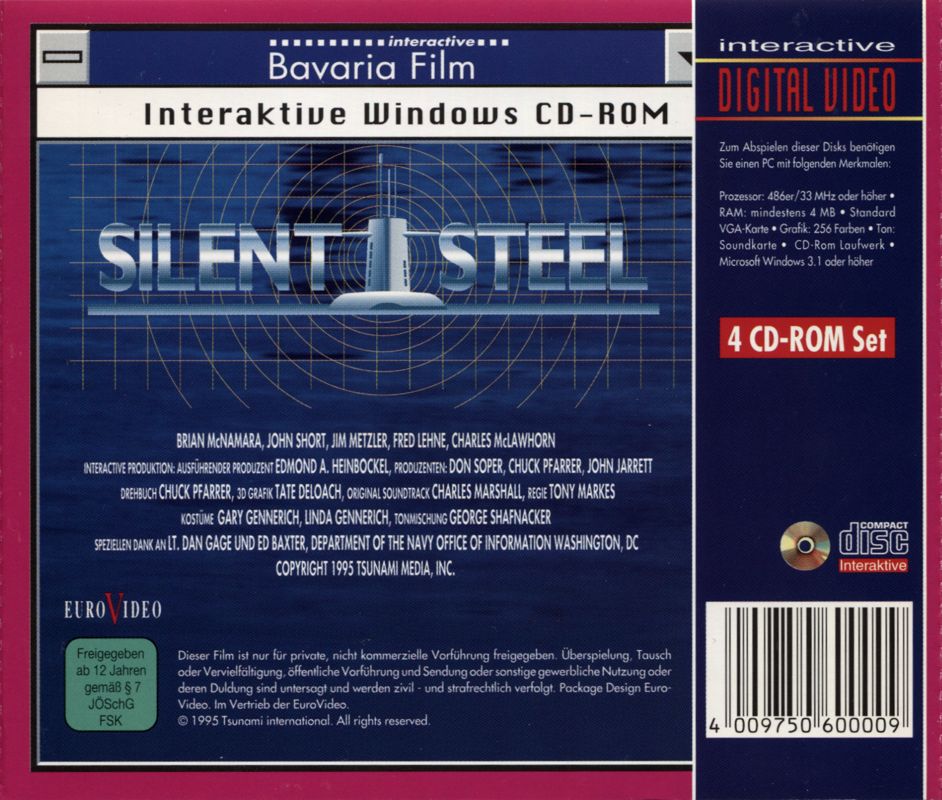 Other for Silent Steel (Windows 16-bit): Jewel Case - Back