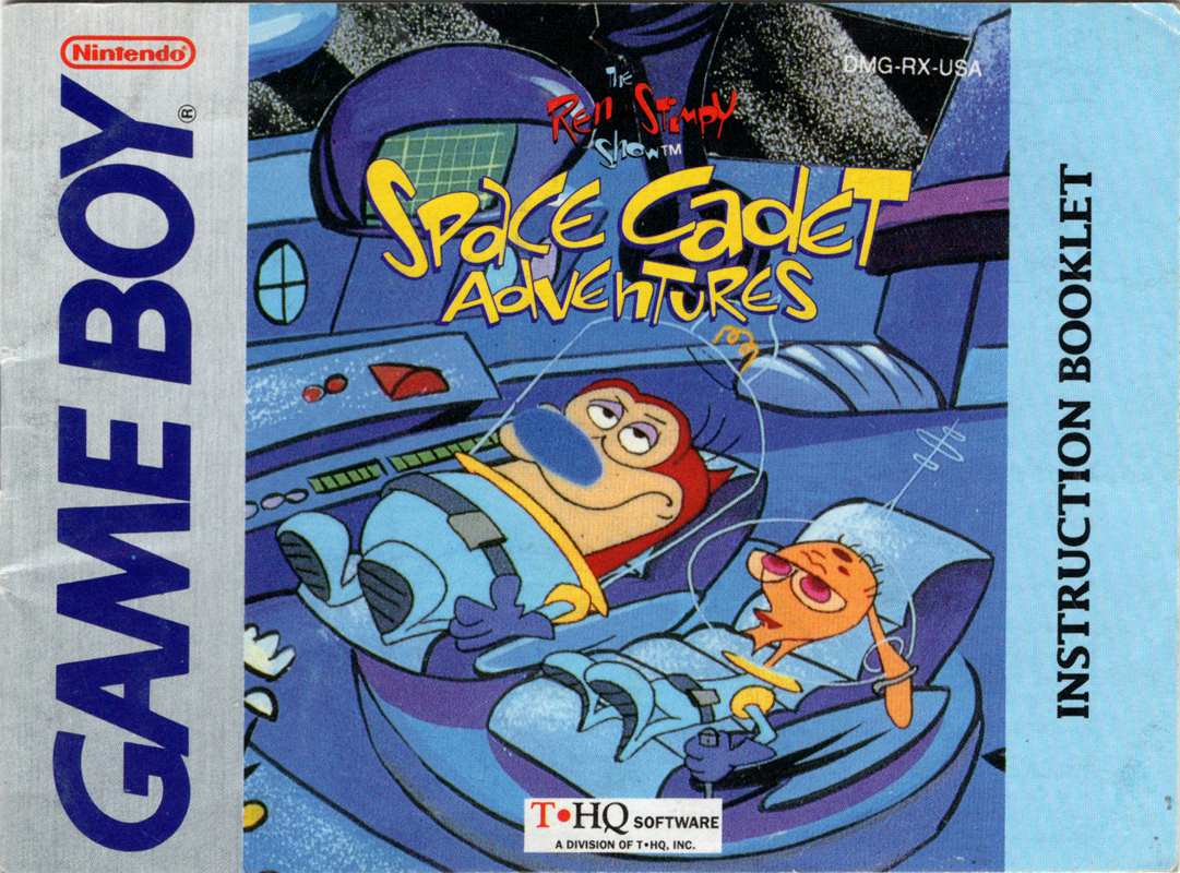 Manual for The Ren & Stimpy Show: Space Cadet Adventures (Game Boy): Front