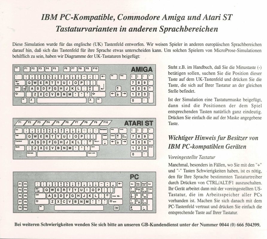 Extras for Task Force 1942 (DOS) (Release with grey disks): Keyboard Layouts