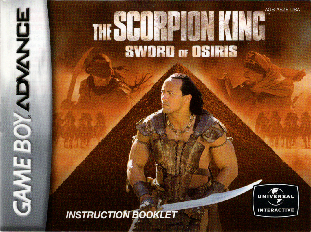 The Scorpion King: Sword of Osiris cover or packaging material - MobyGames