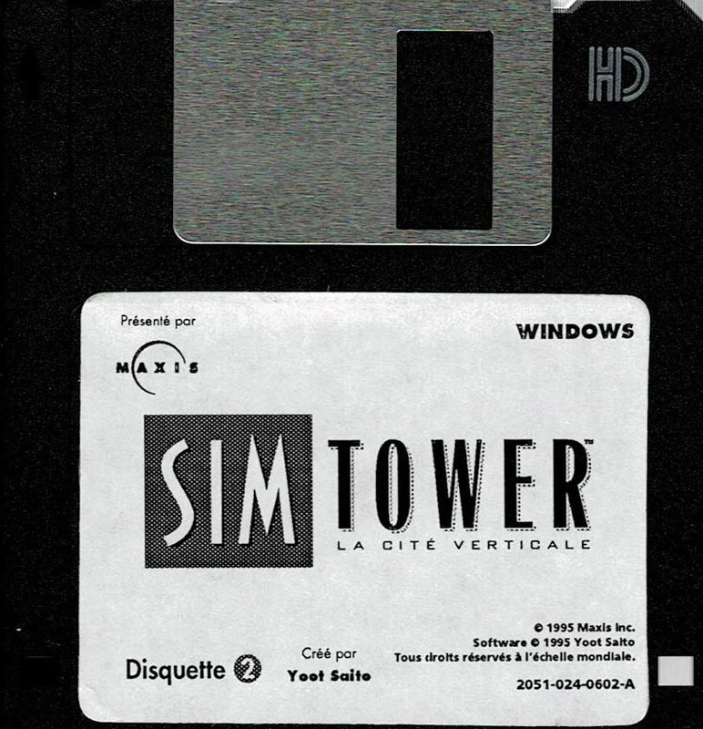 Media for SimTower: The Vertical Empire (Windows 16-bit) (Complete French Version): Disk 2