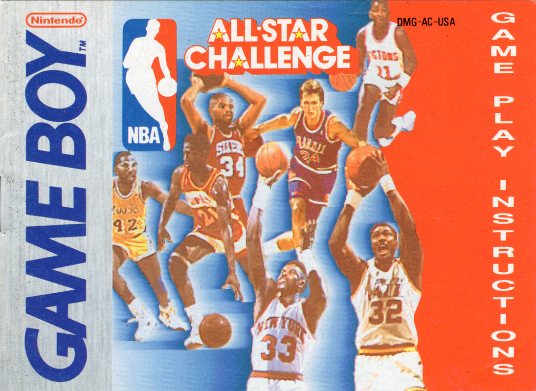 Manual for NBA All-Star Challenge (Game Boy): Front