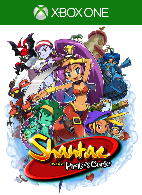 Front Cover for Shantae and the Pirate's Curse (Xbox One) (download release): 1st version