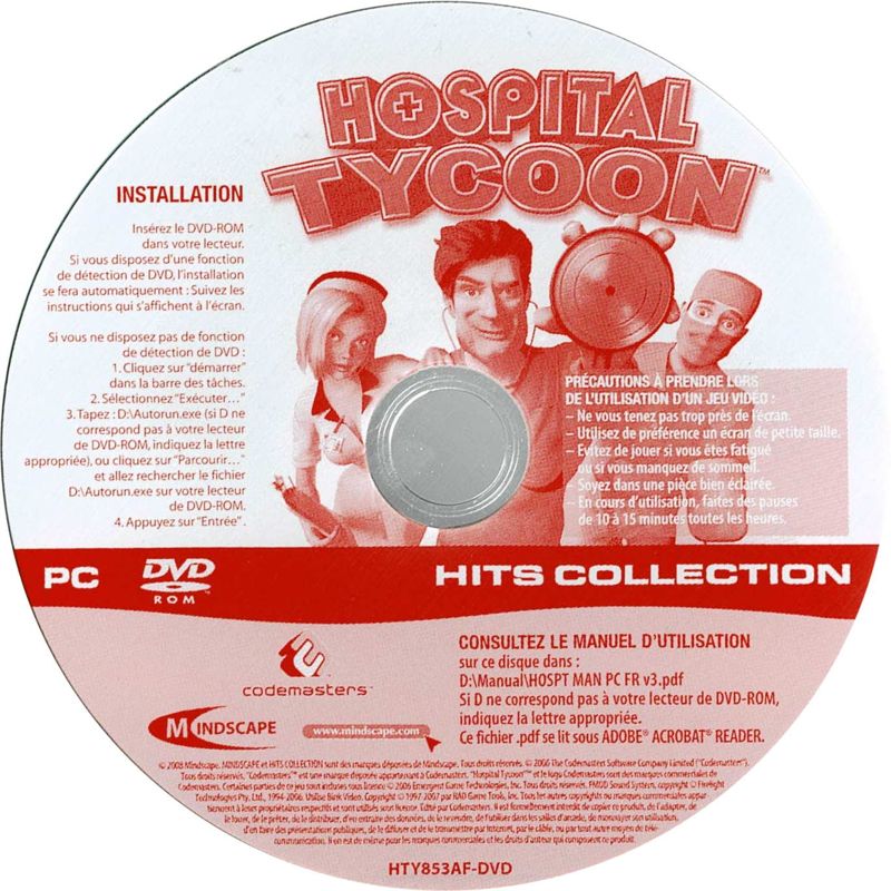 Media for Hospital Tycoon (Windows) (Hits Collection release)