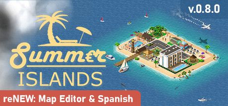 Front Cover for Summer Islands (Linux and Macintosh and Windows) (Steam release): Map Editor & Spanish update
