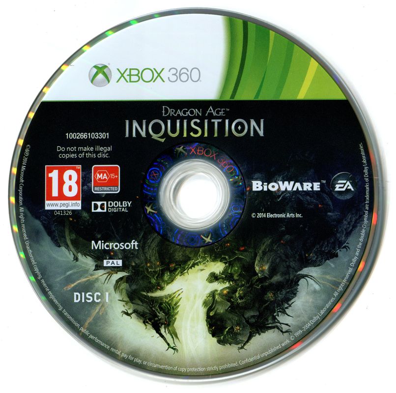 Dragon Age: Inquisition cover or packaging material - MobyGames