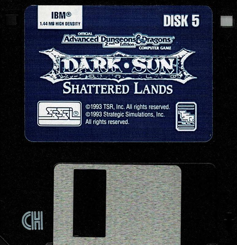 Media for Dark Sun: Shattered Lands (DOS) (First German release - Game and Manual in English - With Upgrade Coupon): Disk 5